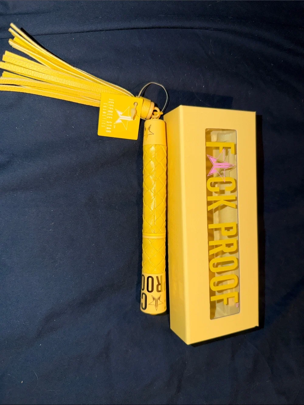 Jeffree Star Yellow 'F*ck Proof' Mascara with Tassel Accessory